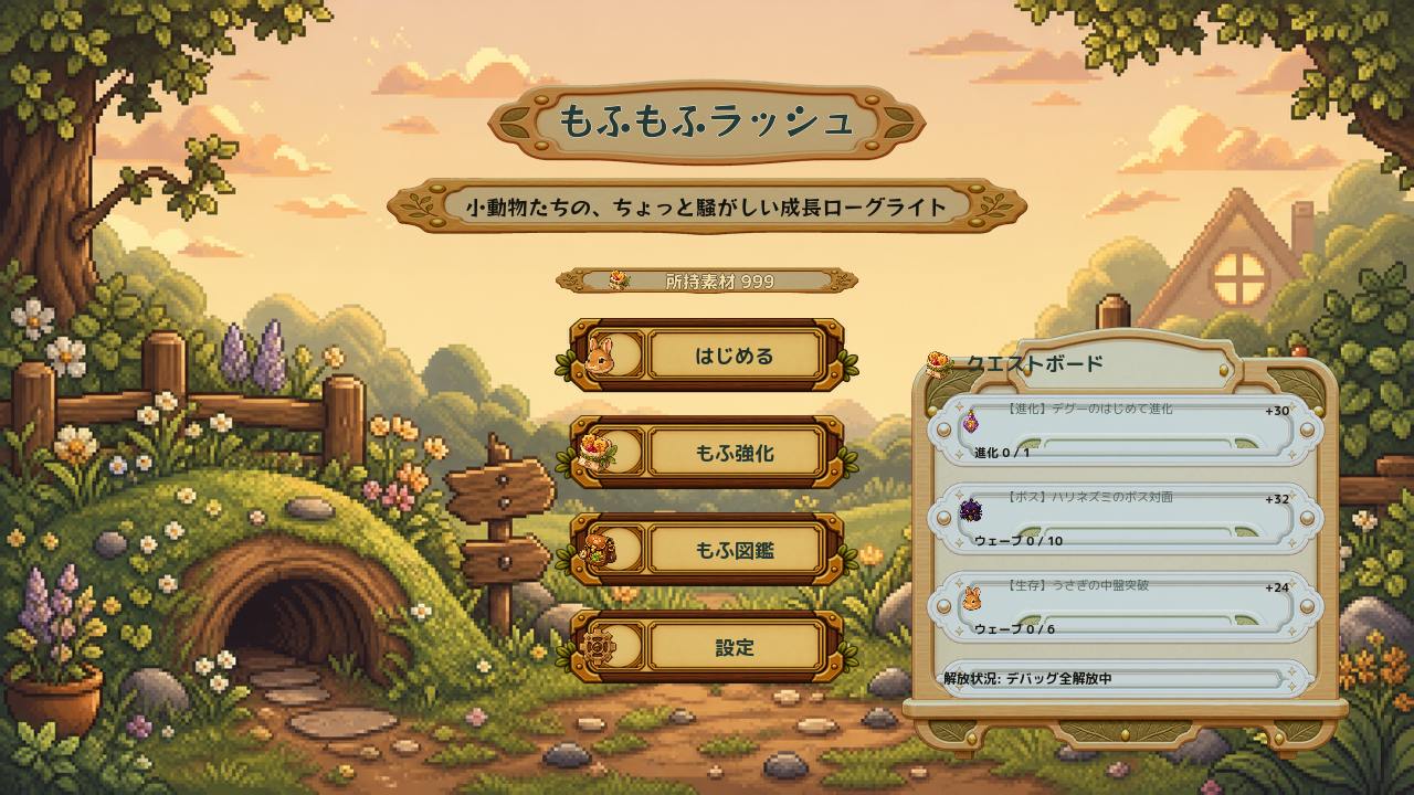 Current main menu